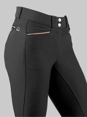 Agaso Women’s Black Riding Breeches Full Seat